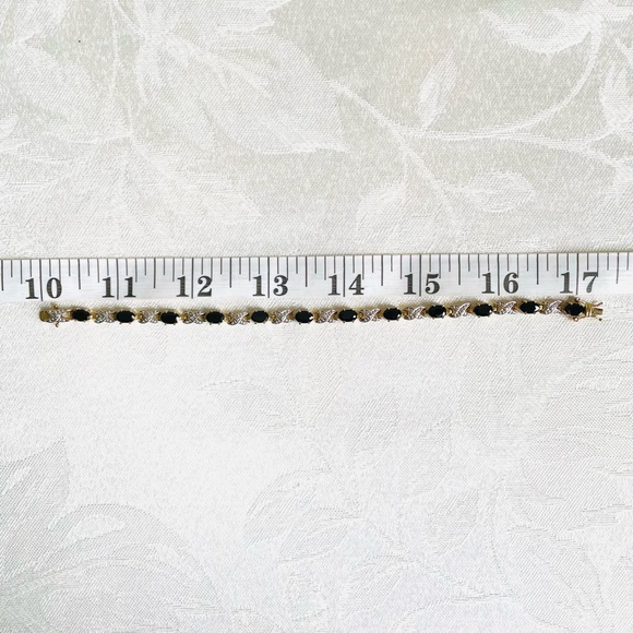 Onyx Gold Vermeil Bracelet & Earring Set - Picture 7 of 12